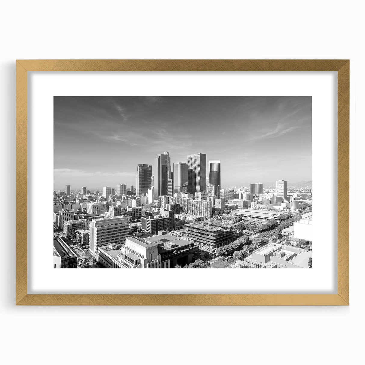 Extra large abstract art print on canvas, featuring textured swirls in muted gray and blue tones.