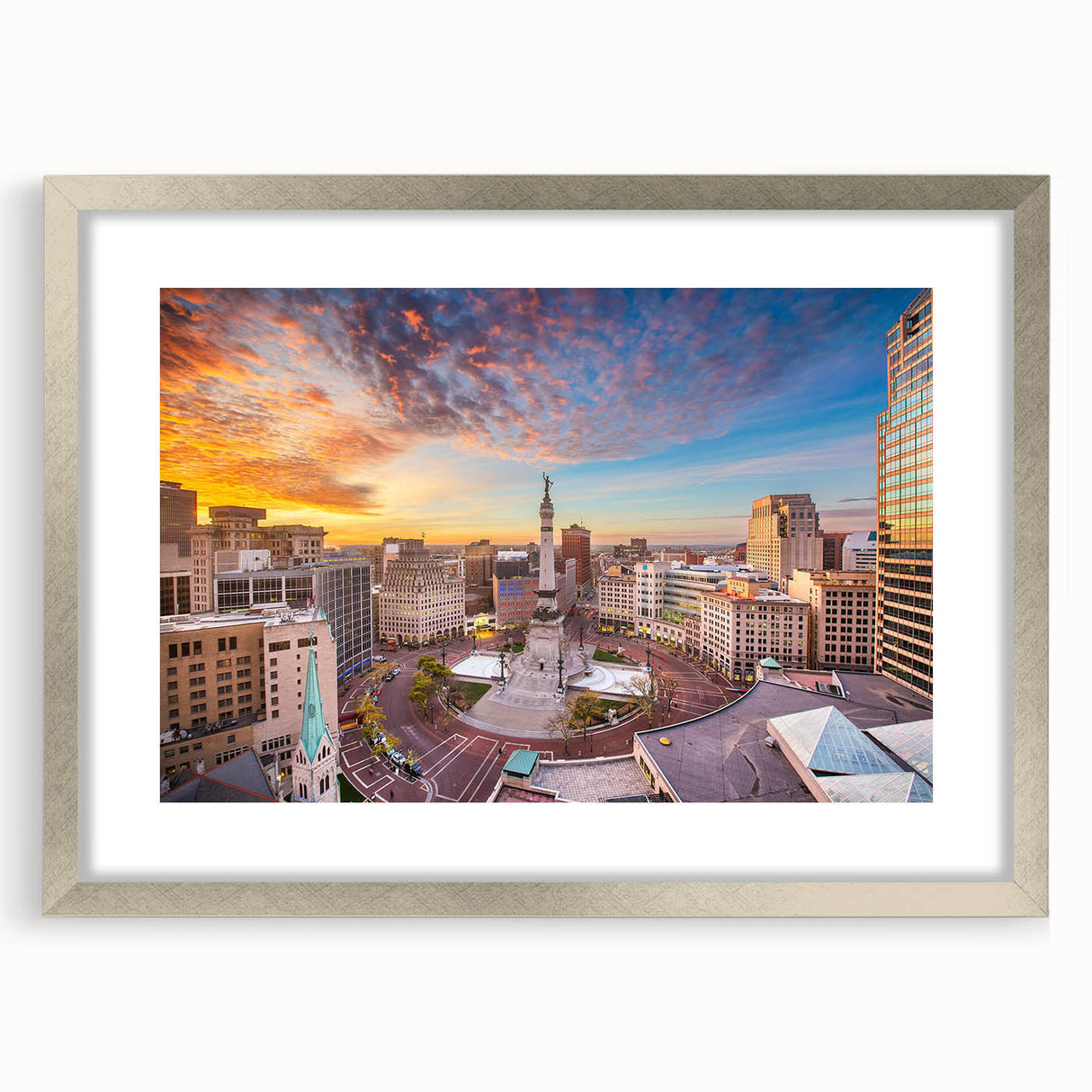 Textured abstract art print in muted gray and blue tones on canvas, ideal for modern bedroom ambiance.