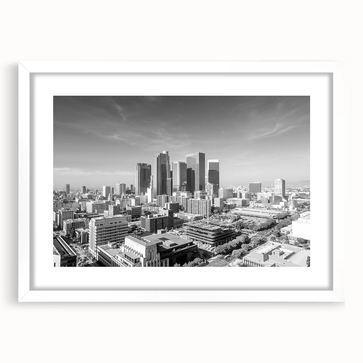 Abstract art print featuring swirling blue and white patterns on canvas, suitable for dining room or bedroom decor.