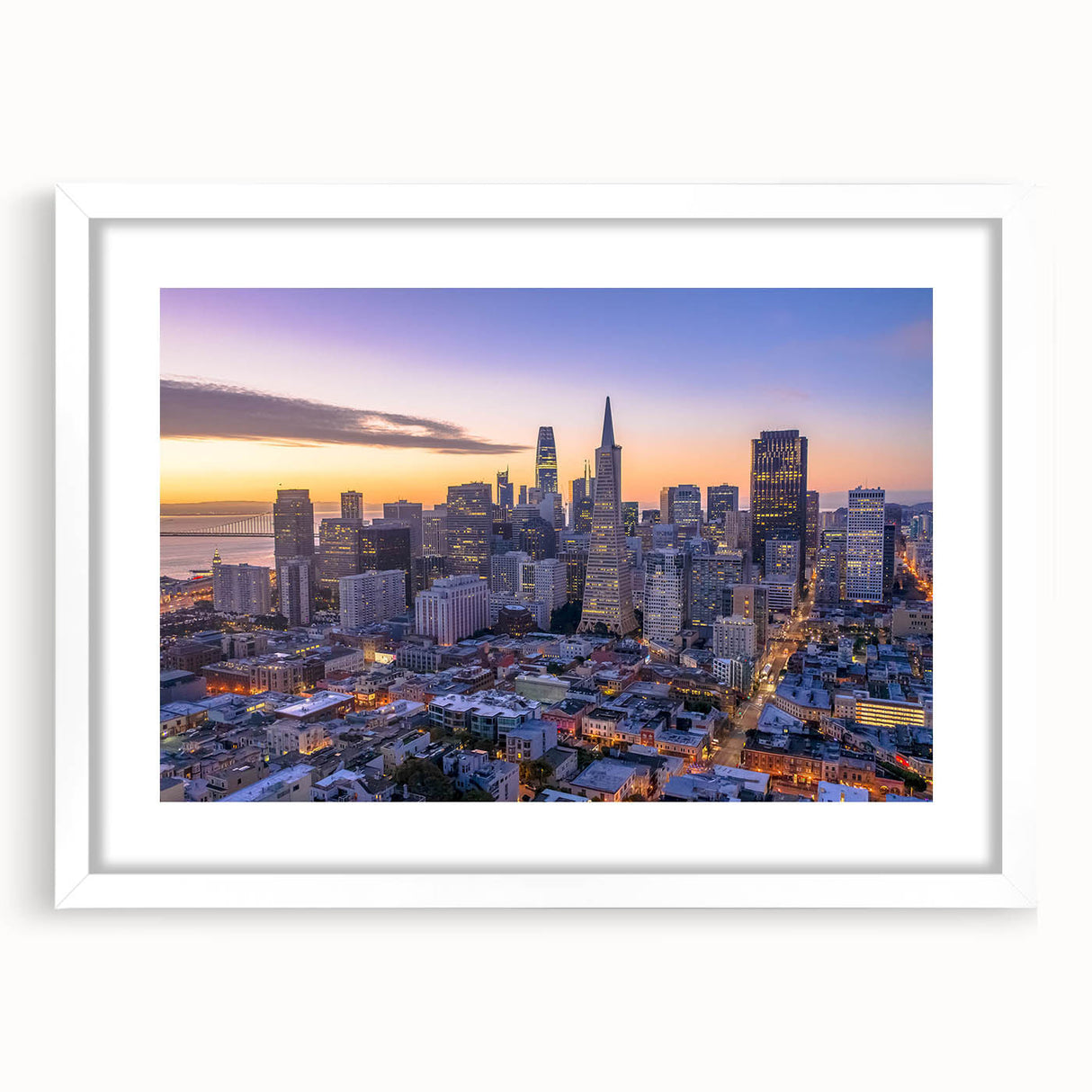 Abstract art print featuring swirling blue and white patterns on canvas, suitable for modern dining room decor.