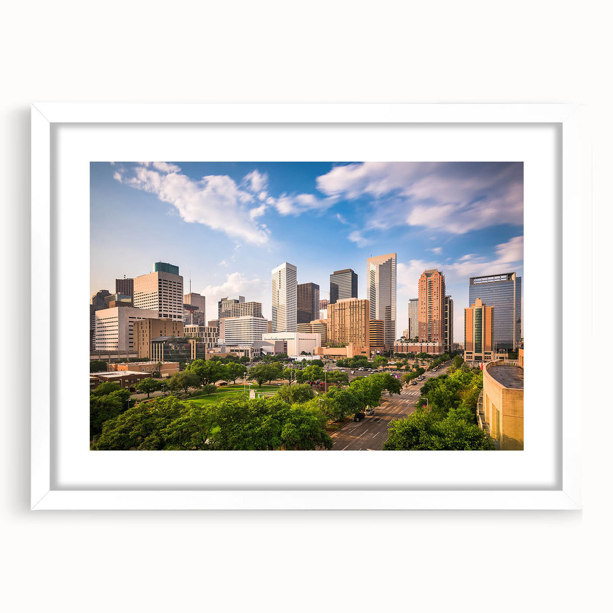 Abstract art print featuring swirling blue and white patterns on canvas, suitable for dining room or bedroom decor.