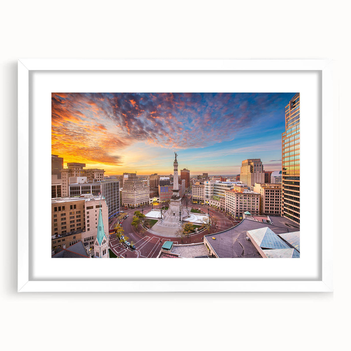 Abstract art print featuring swirling blue and green tones on canvas, ideal for modern bedroom or dining room decor.