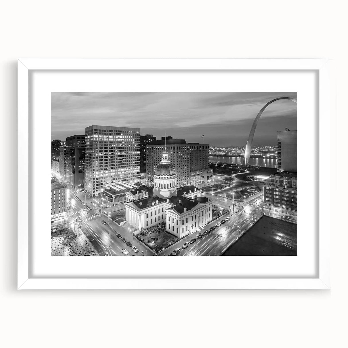 Abstract art print featuring swirling blue and white patterns on canvas, suitable for modern bedroom or dining room decor.