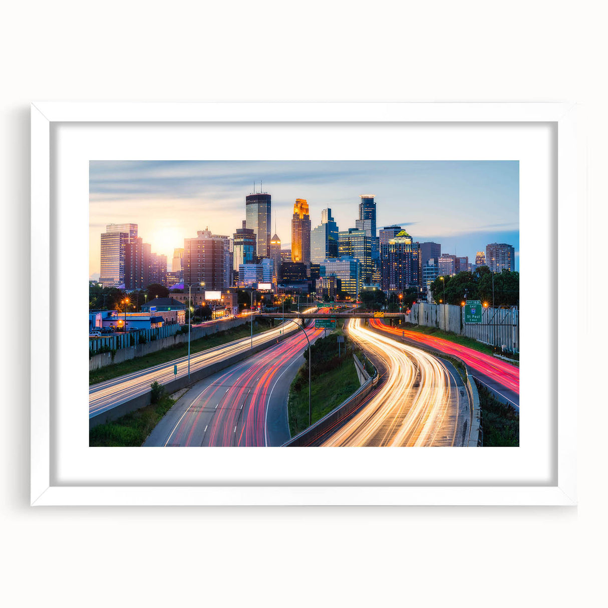 Abstract art print featuring swirling patterns in muted gray and blue tones, ideal for modern bedroom or dining room decor.