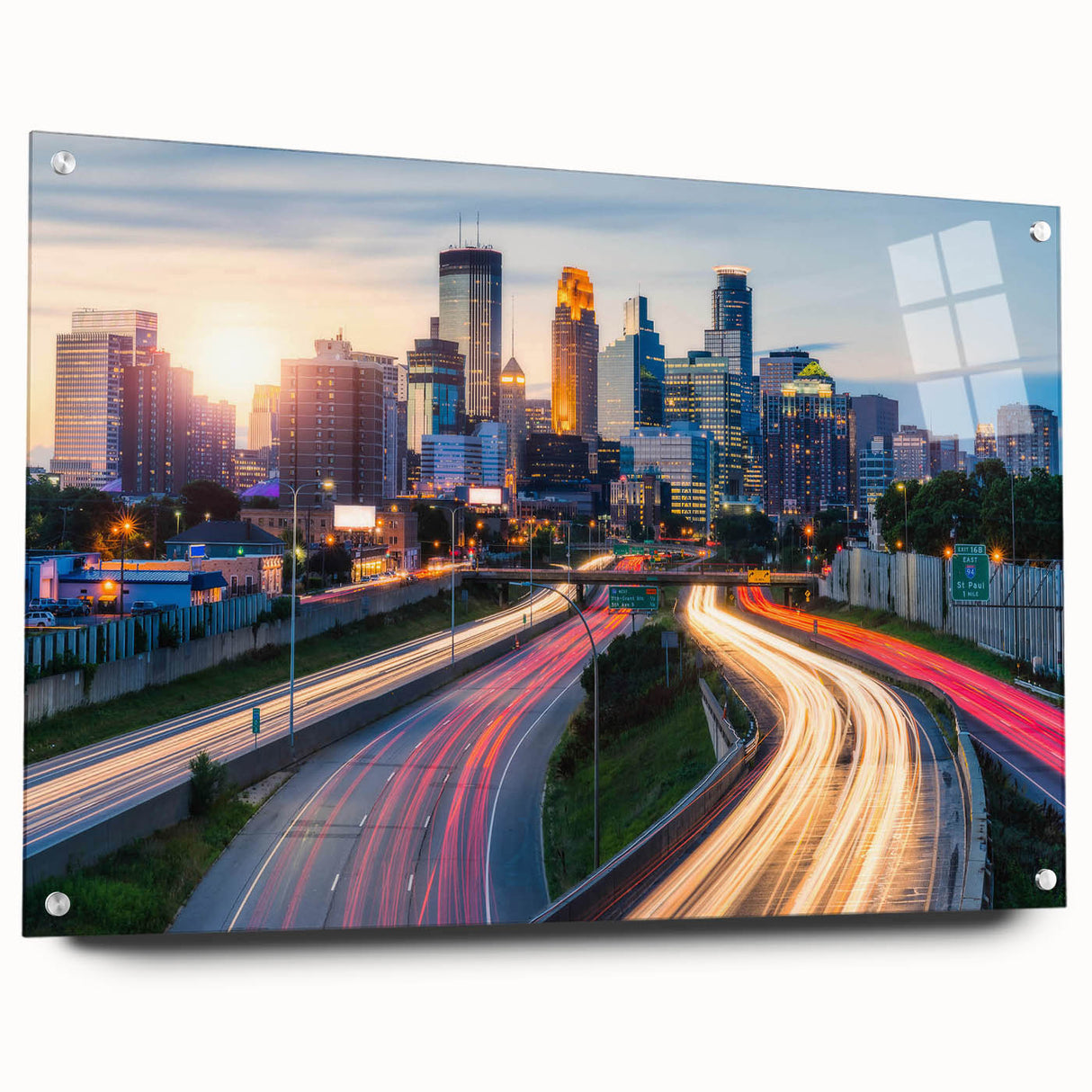 Large abstract wall art on canvas, featuring swirling blue and gray tones, ideal for modern bedroom or dining room decor.