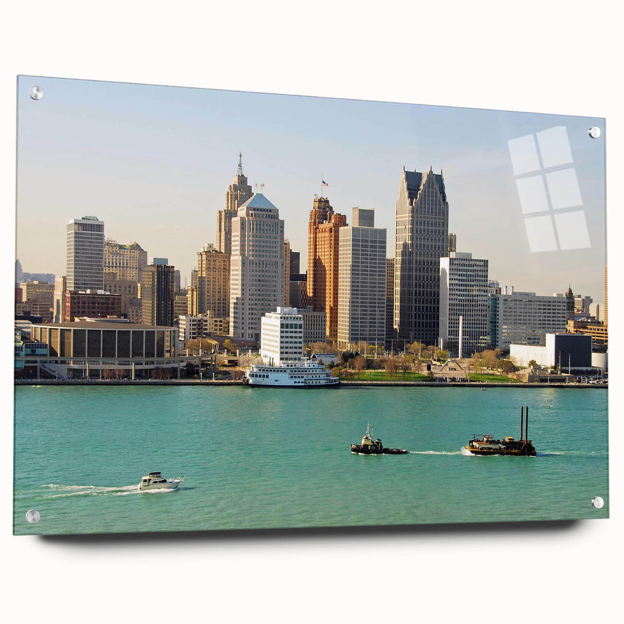 Large abstract wall art featuring swirling blue and gray tones on canvas, suitable for bedroom or dining room decor.