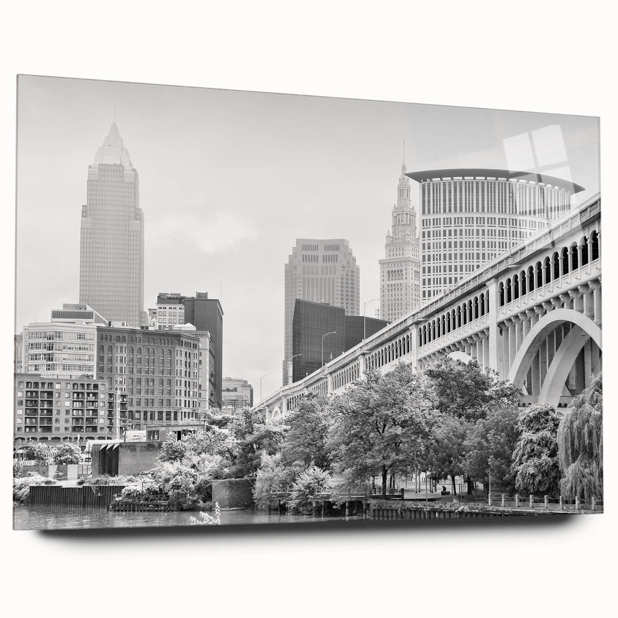 Large abstract wall art in vibrant blue and orange hues on canvas, suitable for bedroom or dining room decor.