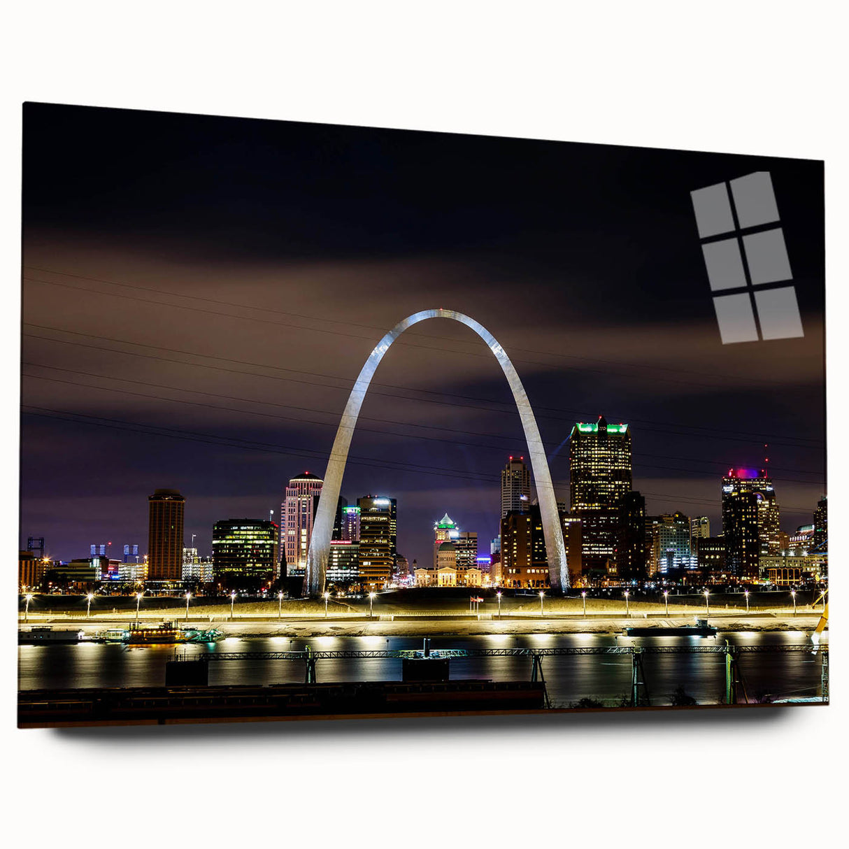 Large abstract wall art in vibrant blue and orange hues on canvas, ideal for bedroom or dining room decor.