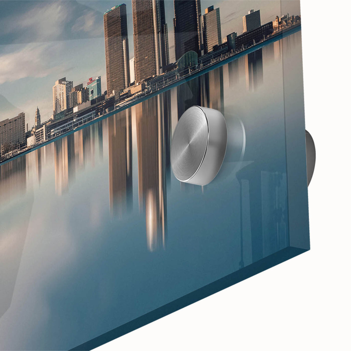 Large abstract wall art in mid-century modernist style, featuring a blend of muted earth tones.