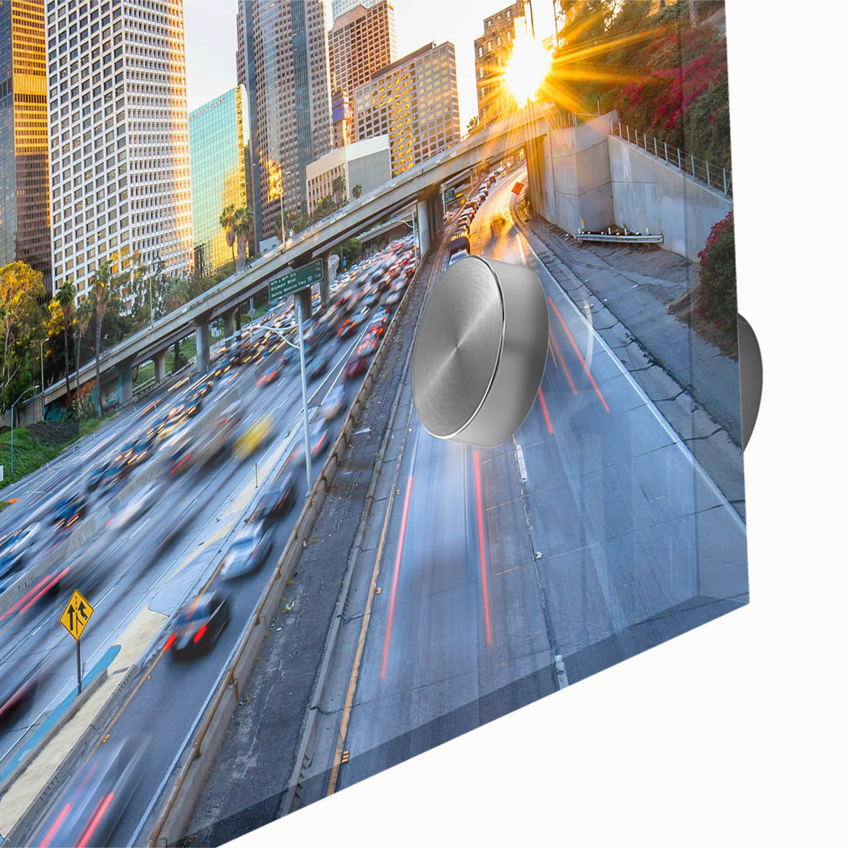 Large abstract wall art in muted earth tones on canvas, featuring mid-century modernist style.