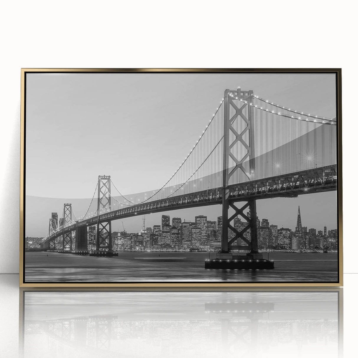 Large art print of a mid-century modernist abstract design in pastel shades on canvas, ideal for nursery wall art.