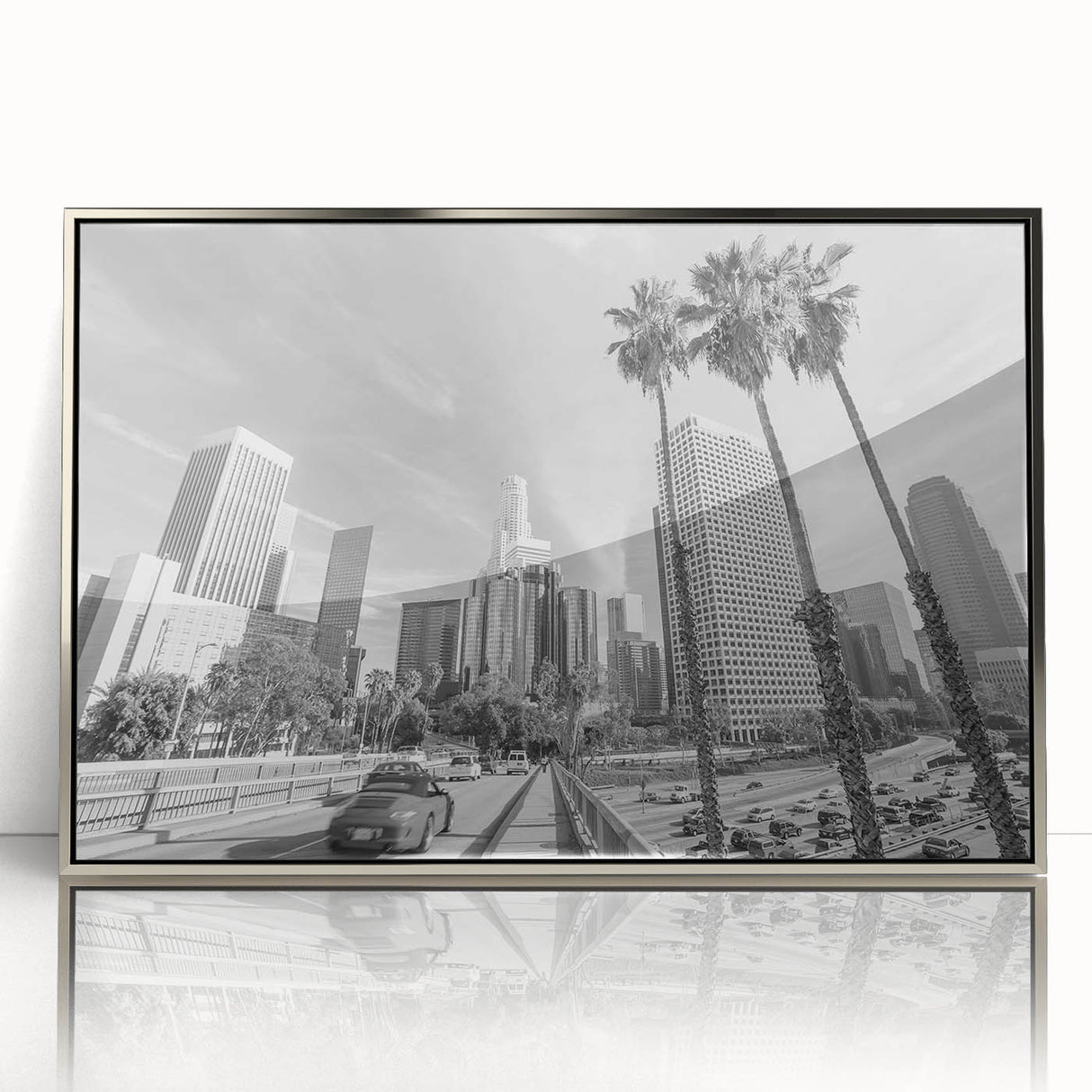 Mid-century modernist art featuring geometric shapes in muted tones on canvas, suitable for nursery wall decor.