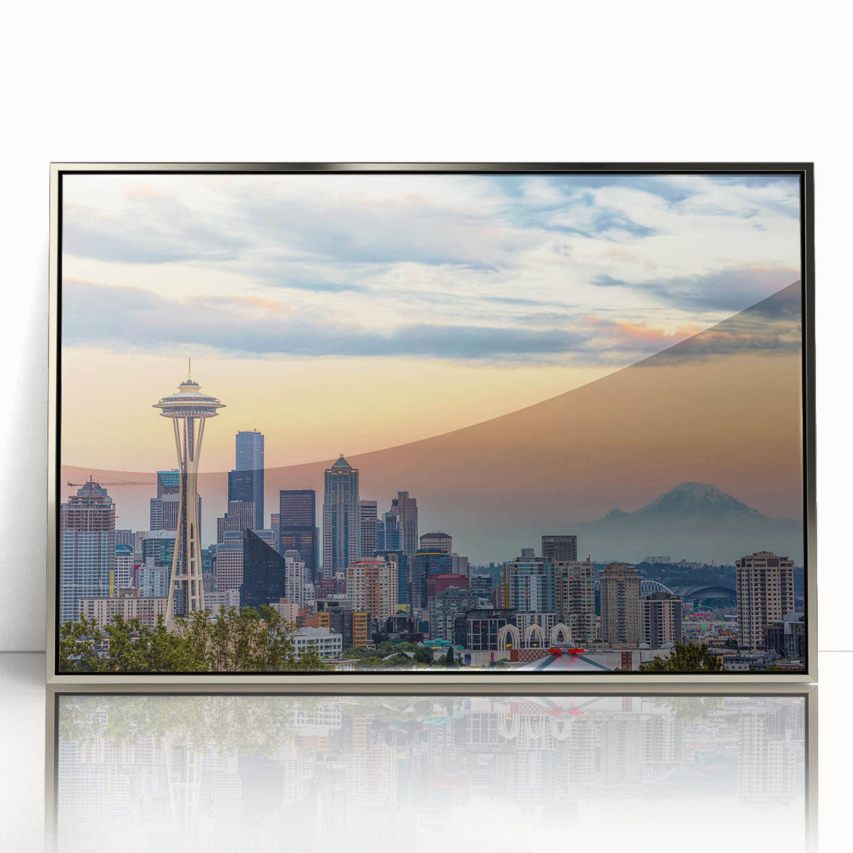 Mid-century modernist art poster featuring geometric shapes in pastel colors on canvas, ideal for nursery wall art.