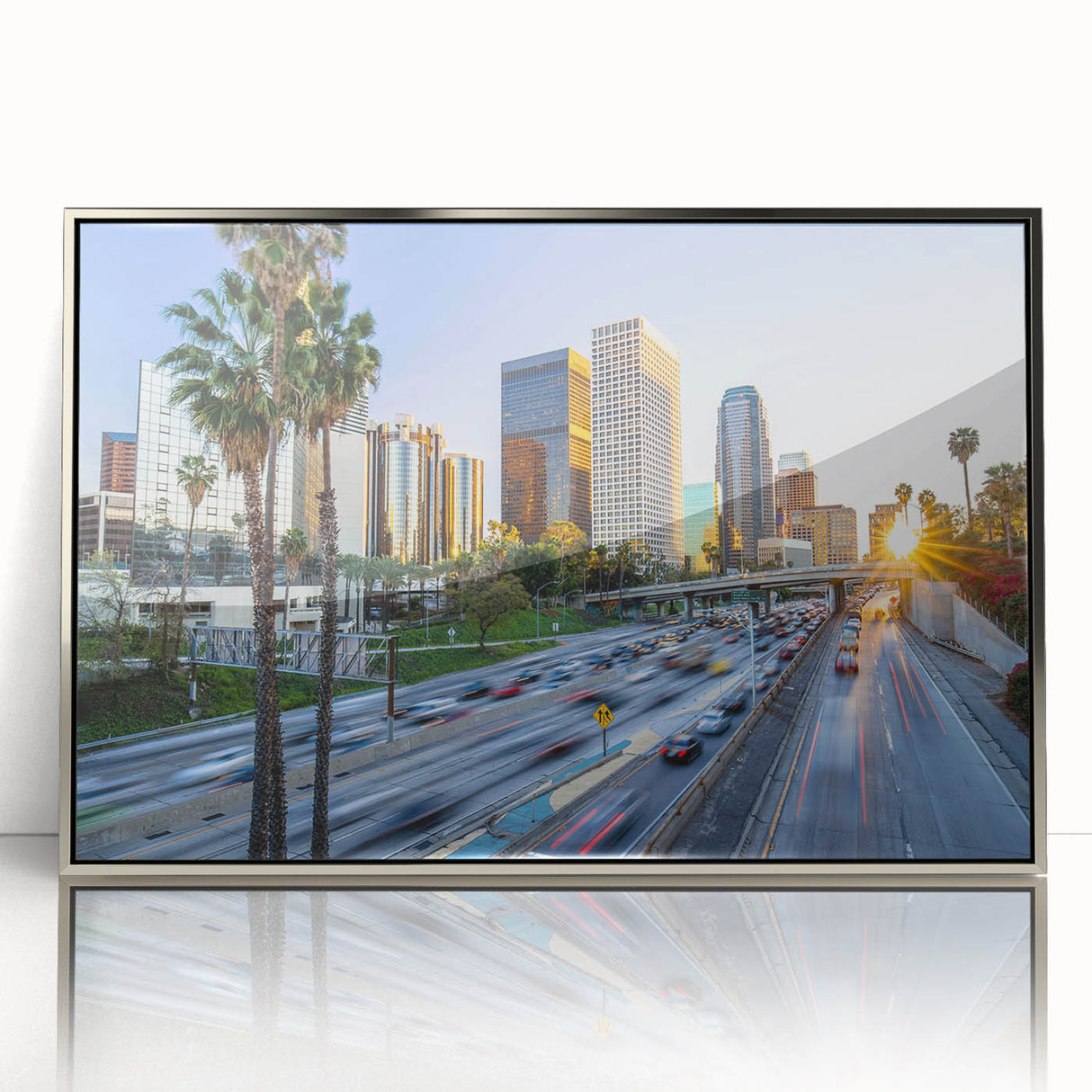 Mid-century modernist art poster featuring geometric shapes in muted earth tones, ideal for nursery wall decor.