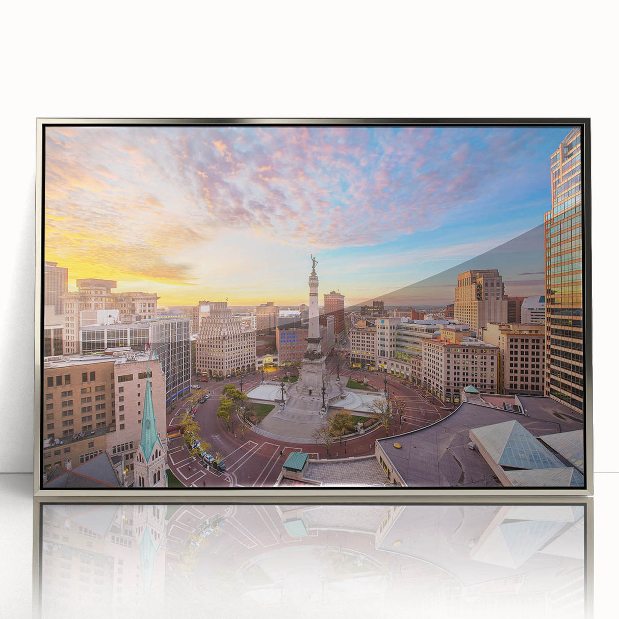 Mid-century modernist art poster featuring geometric shapes in pastel hues on canvas, ideal for nursery wall art.