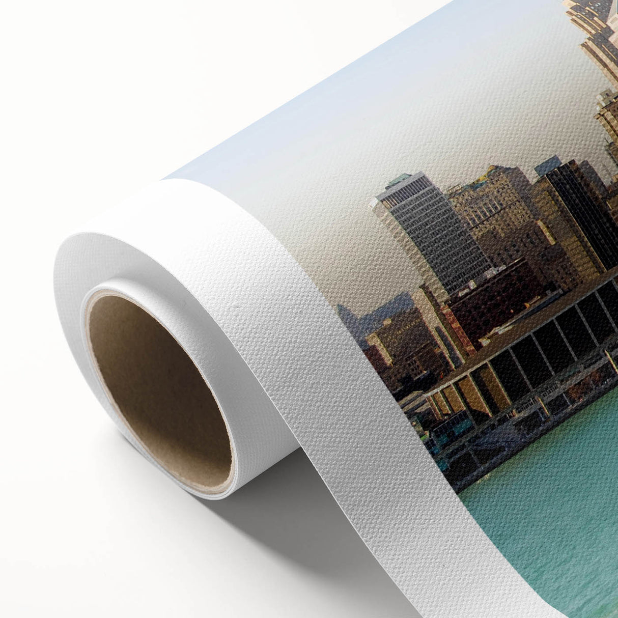 Art deco poster featuring pastel geometric patterns, printed on canvas, ideal for nursery wall art.