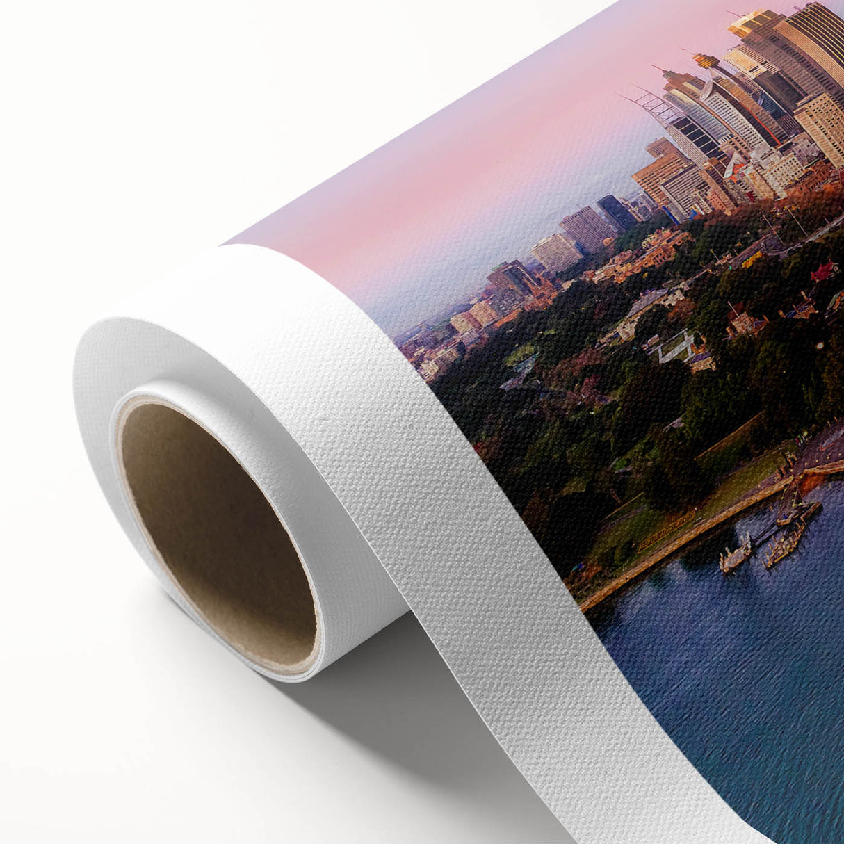 Art deco poster featuring a stylized stork in pastel shades on canvas, ideal for nursery wall art.