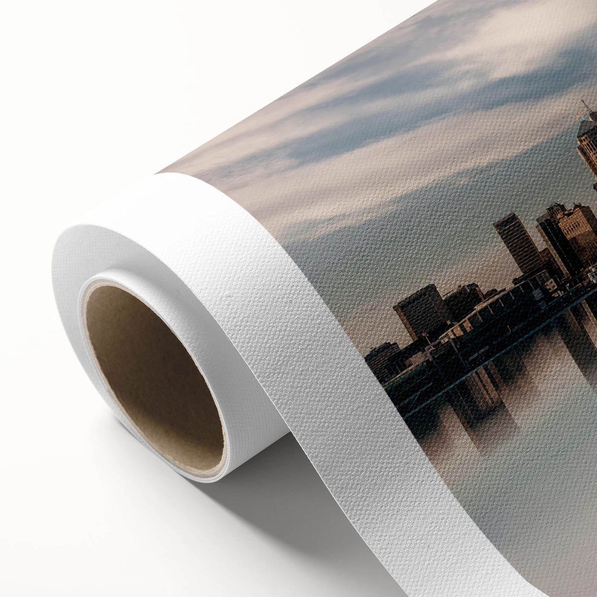 Art deco poster featuring playful animals in muted pastel shades on canvas, ideal for nursery wall art.