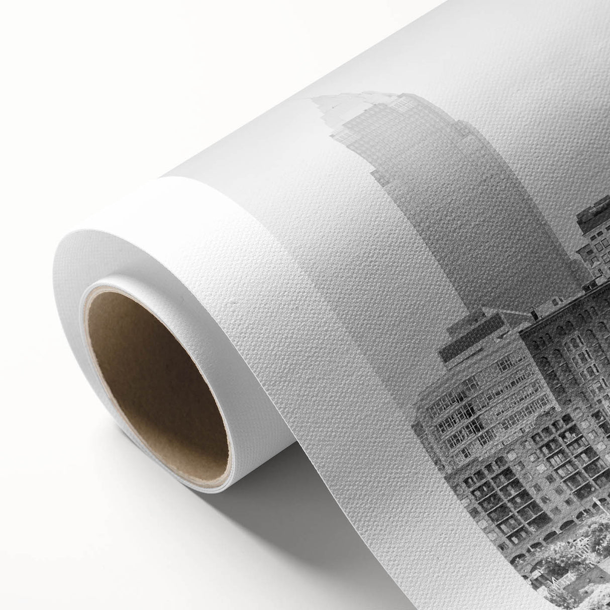 Art deco poster featuring a stylized stork, in muted pastel colors, ideal for nursery wall art.