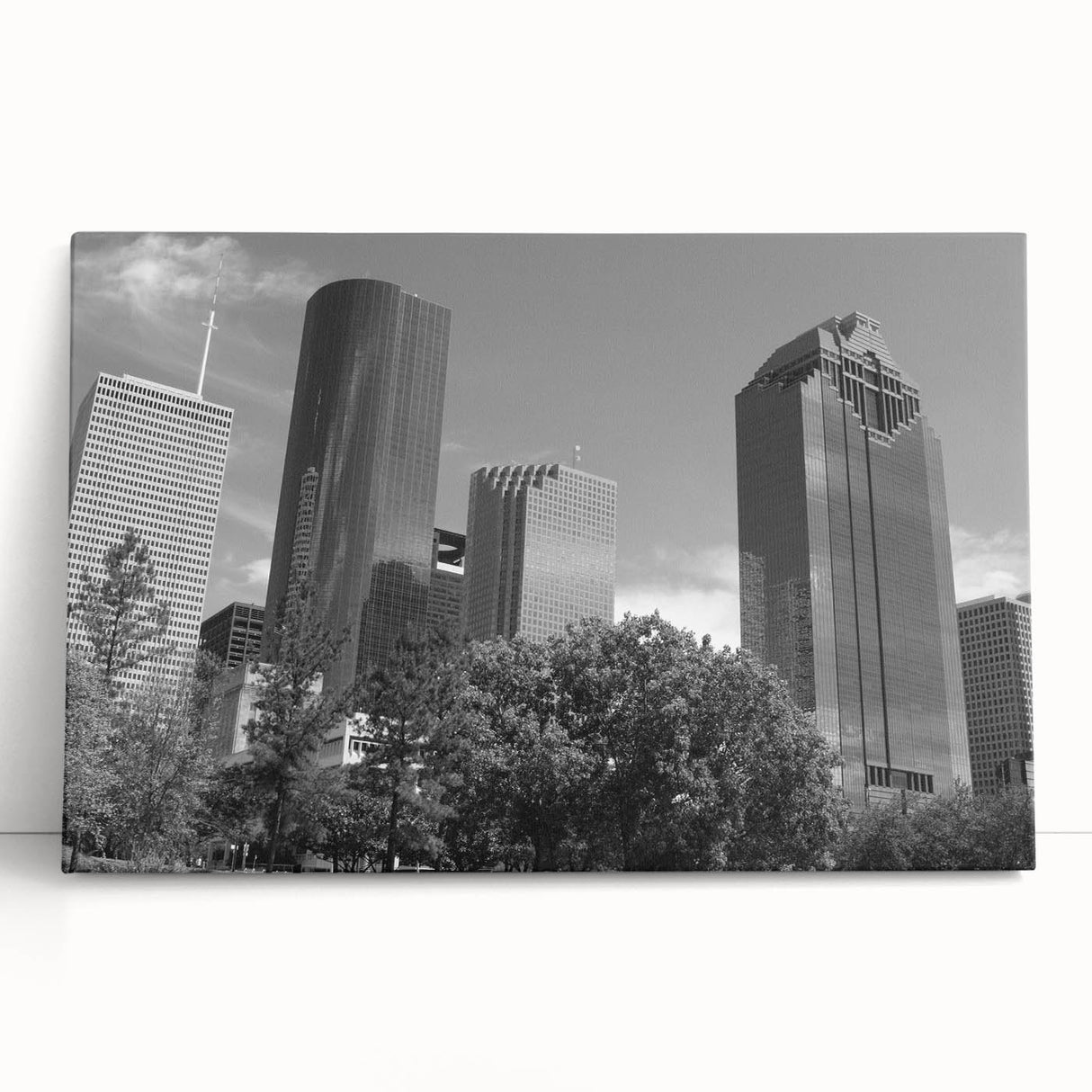 Large black and white abstract canvas art, ideal for kitchen wall decor.