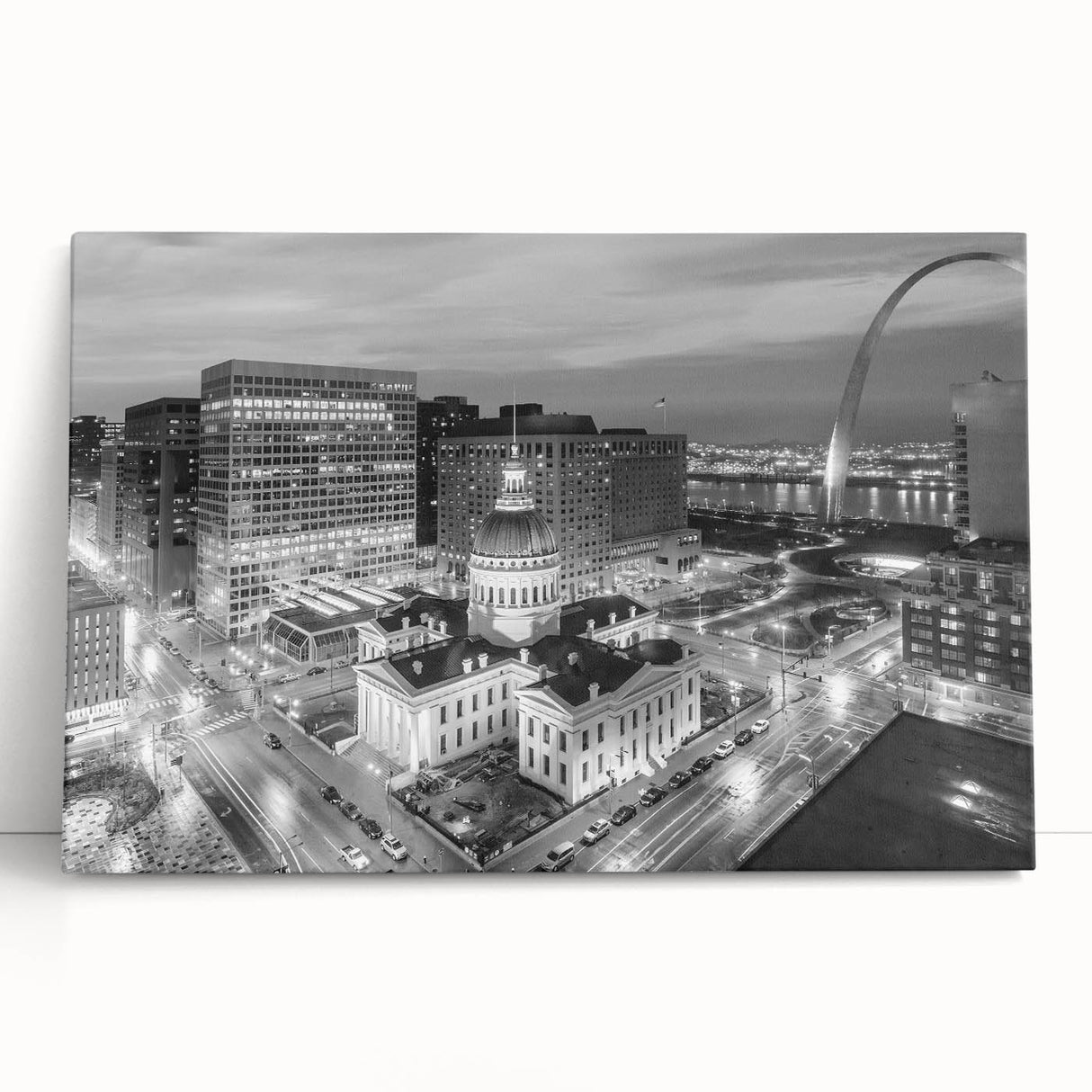 Black and white abstract acrylic print on canvas, featuring dynamic brush strokes, ideal for kitchen wall art.