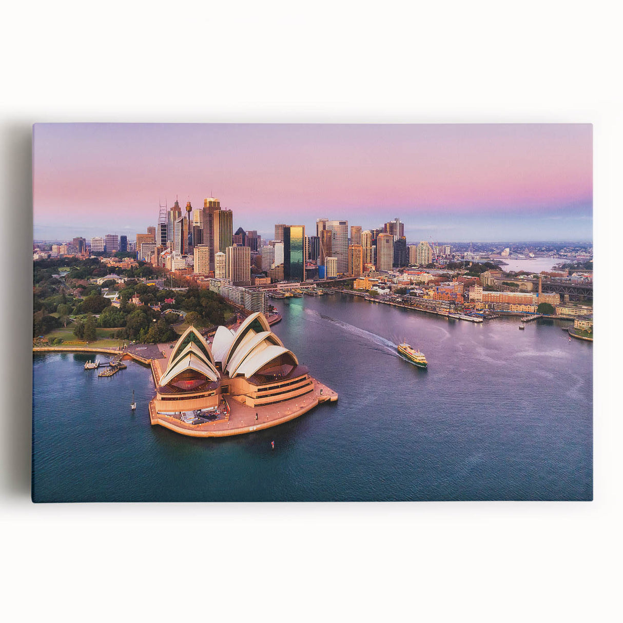 Large black and white acrylic print of a bustling cityscape, ideal for kitchen wall art or bedroom ambiance.