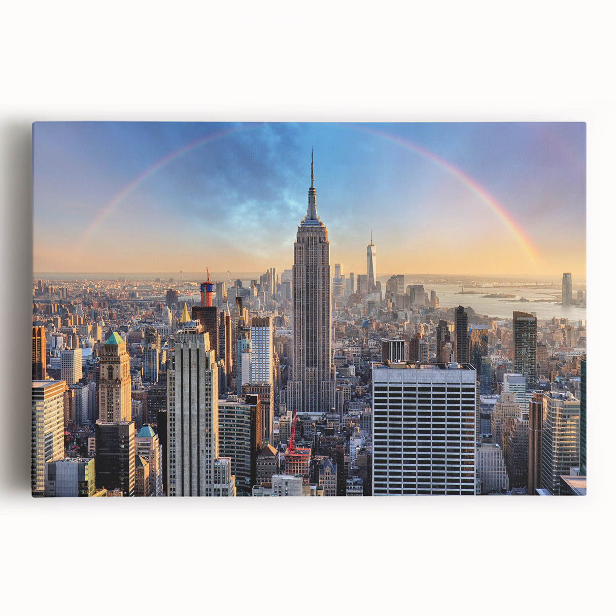 Large black and white abstract print on canvas, featuring fluid geometric shapes.