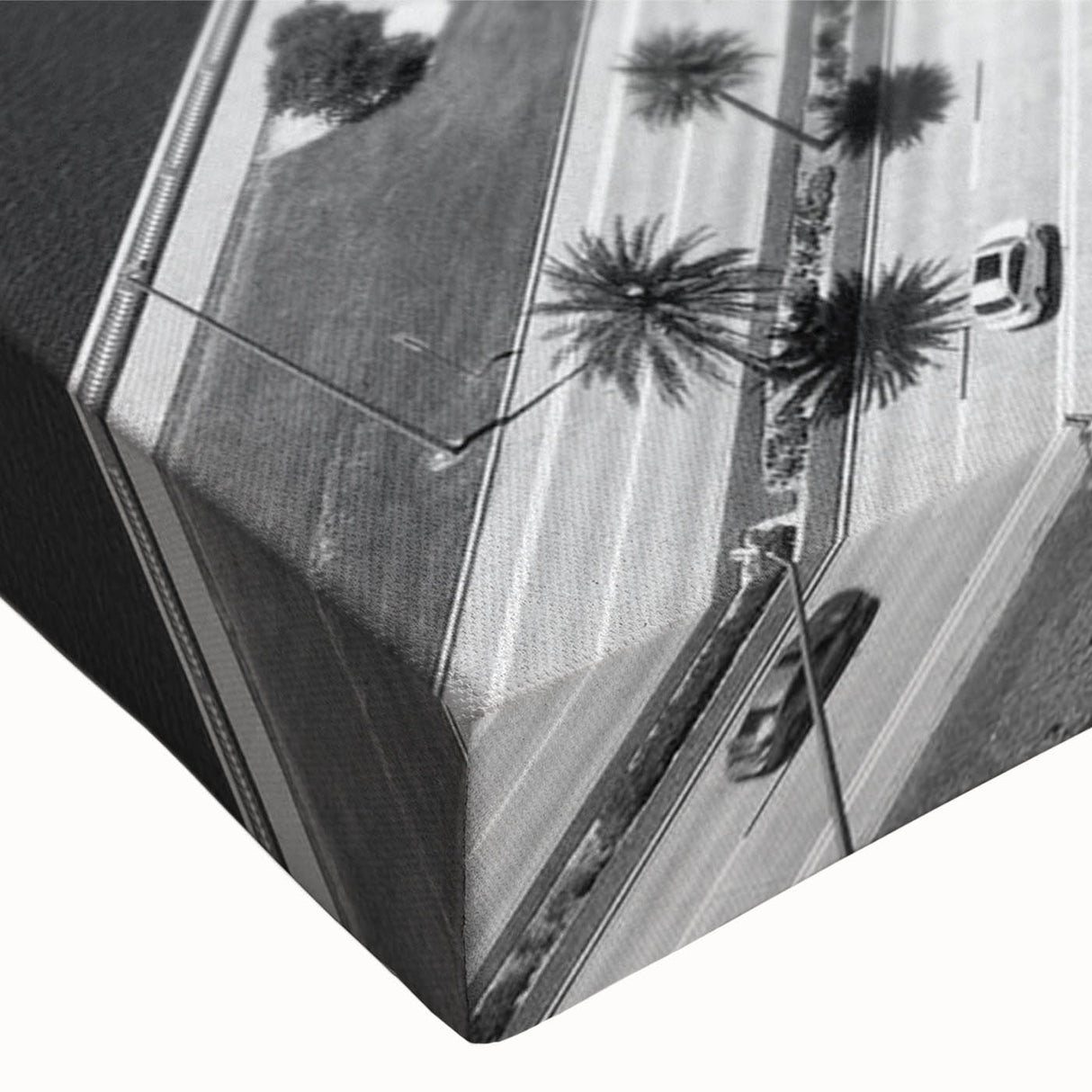 Large art canvas featuring a black and white landscape painting, ideal for bedroom wall decor.