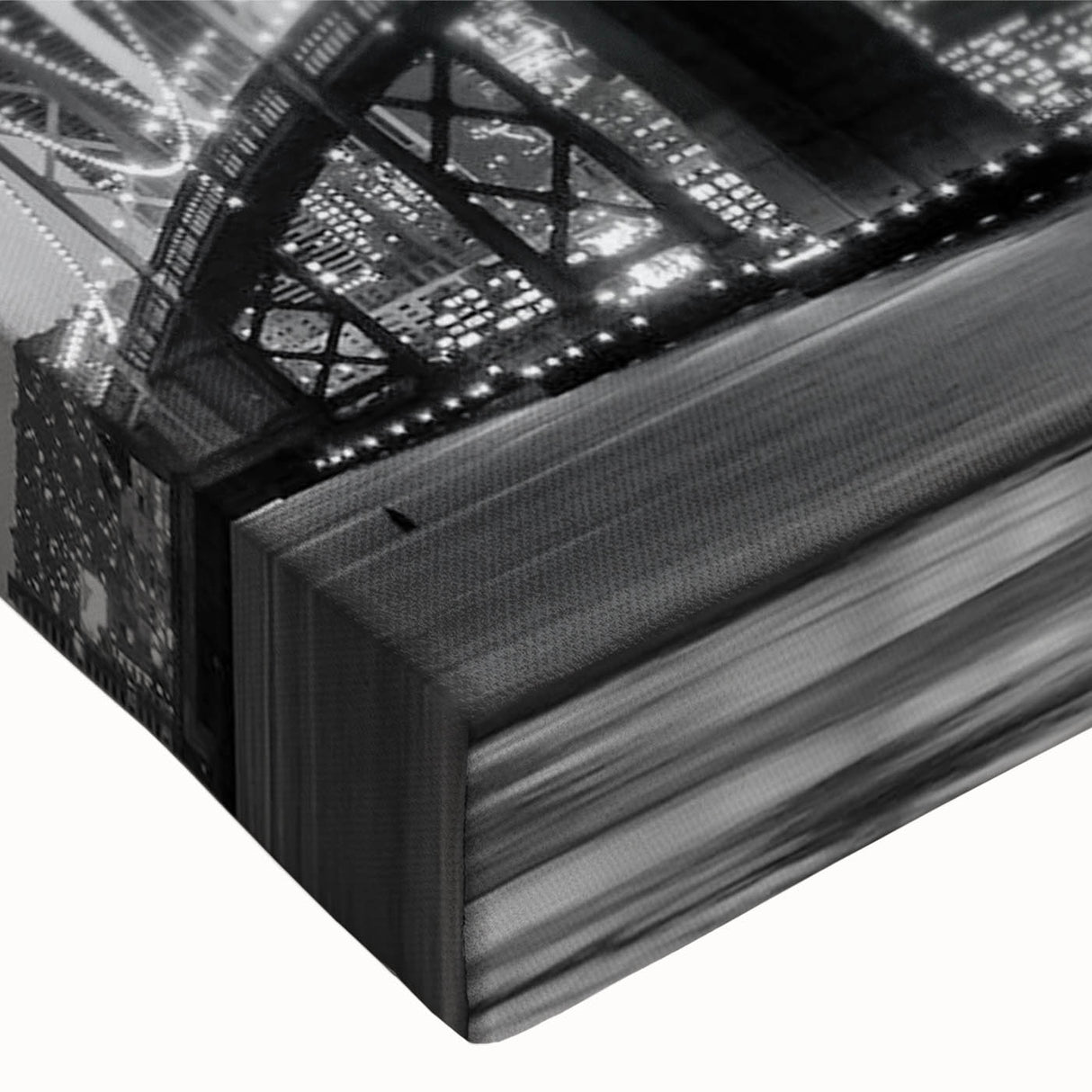 Large art, black and white landscape painting on canvas, featuring a serene tree-lined pathway, ideal for bedroom wall decor.