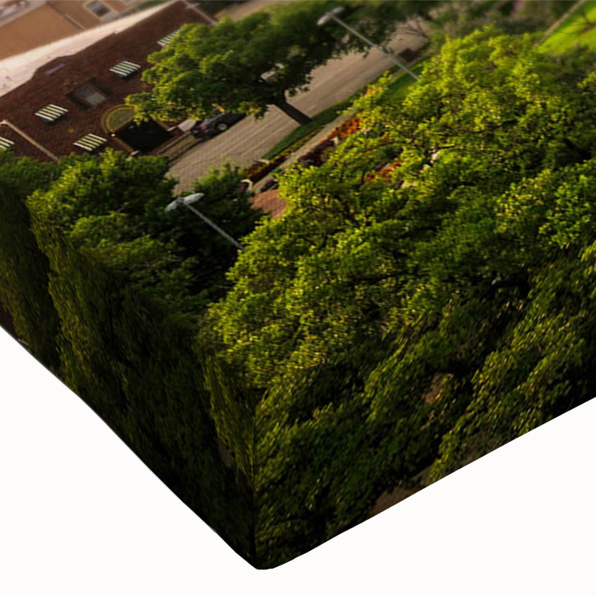 Black and white landscape art painting on canvas, featuring a serene mountain range, ideal for bedroom wall decor.