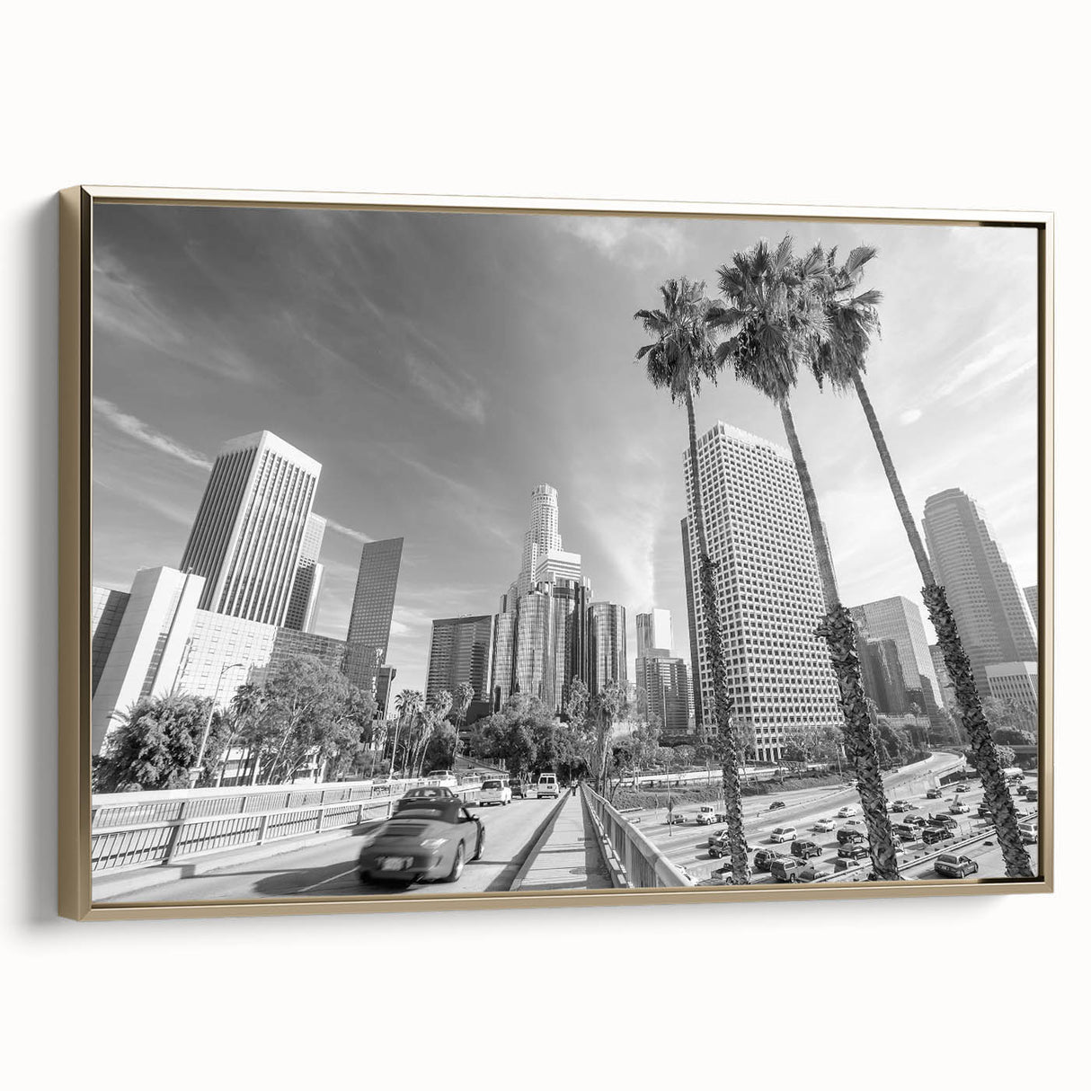 Landscape painting of a serene lake scene in muted earth tones on a vintage poster, ideal for bedroom wall art.