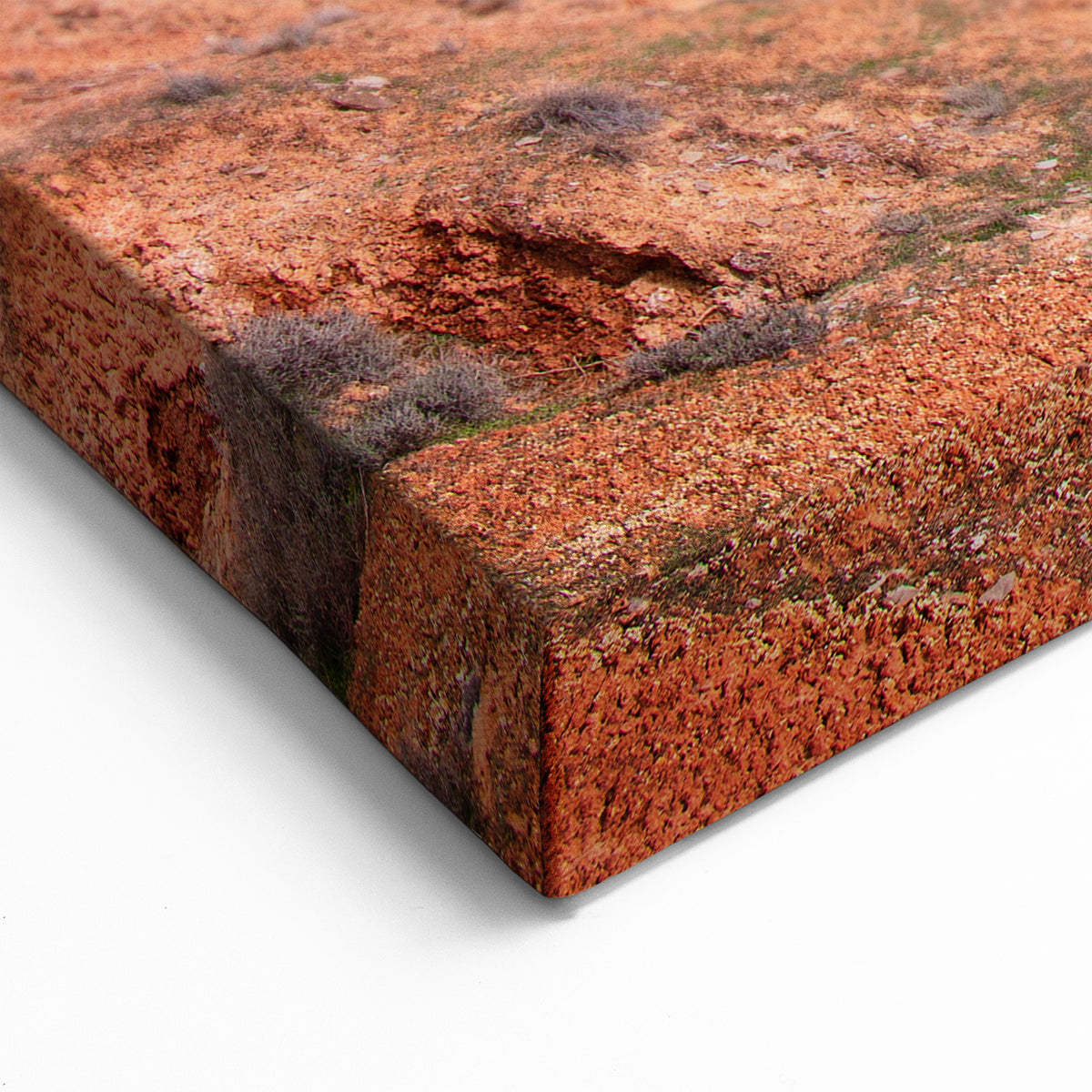 Azerbaijan Red Hills Art - Colorful Mountain Landscape Print