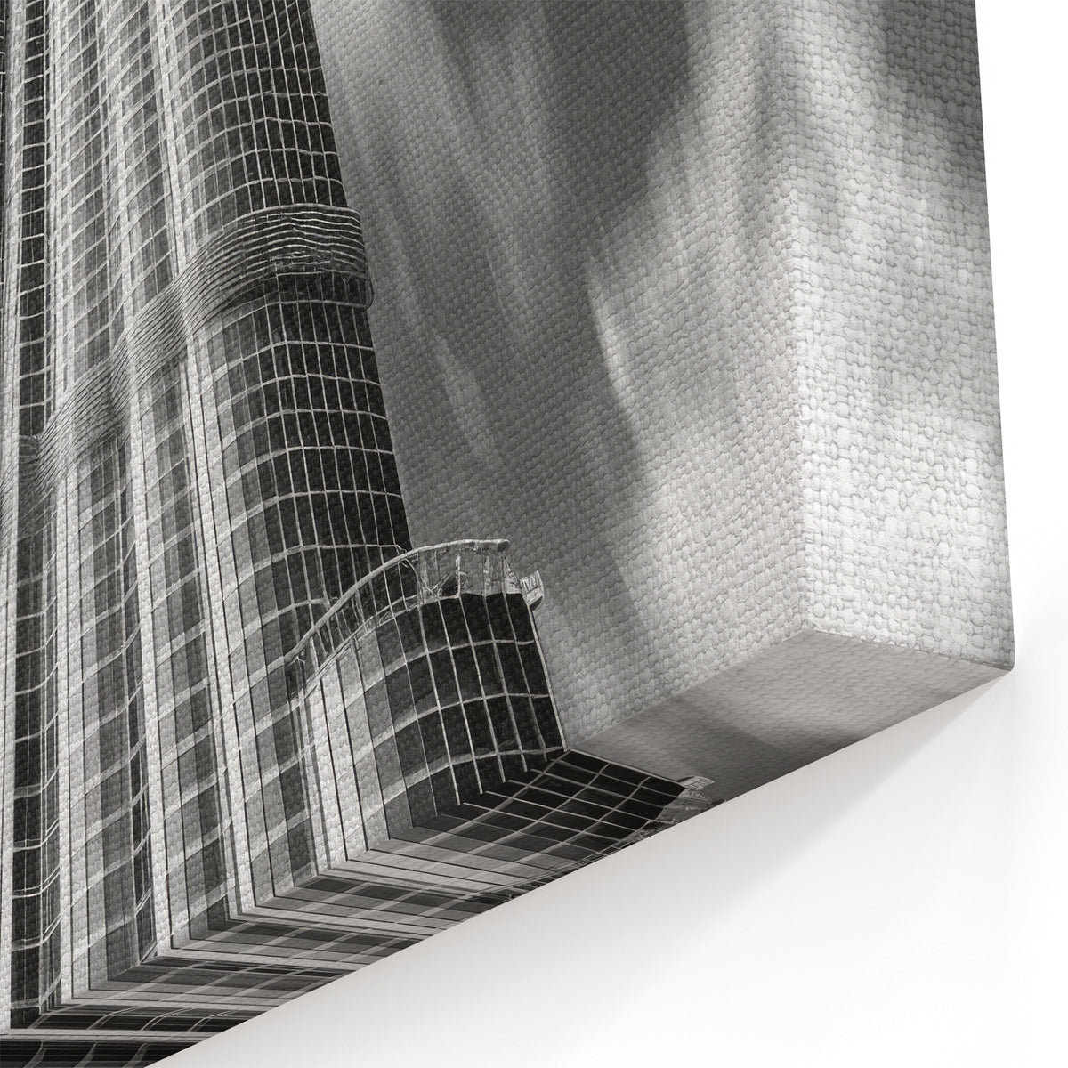 Skyscraper Art Print - Black and White Burj Khalifa Modern Photography
