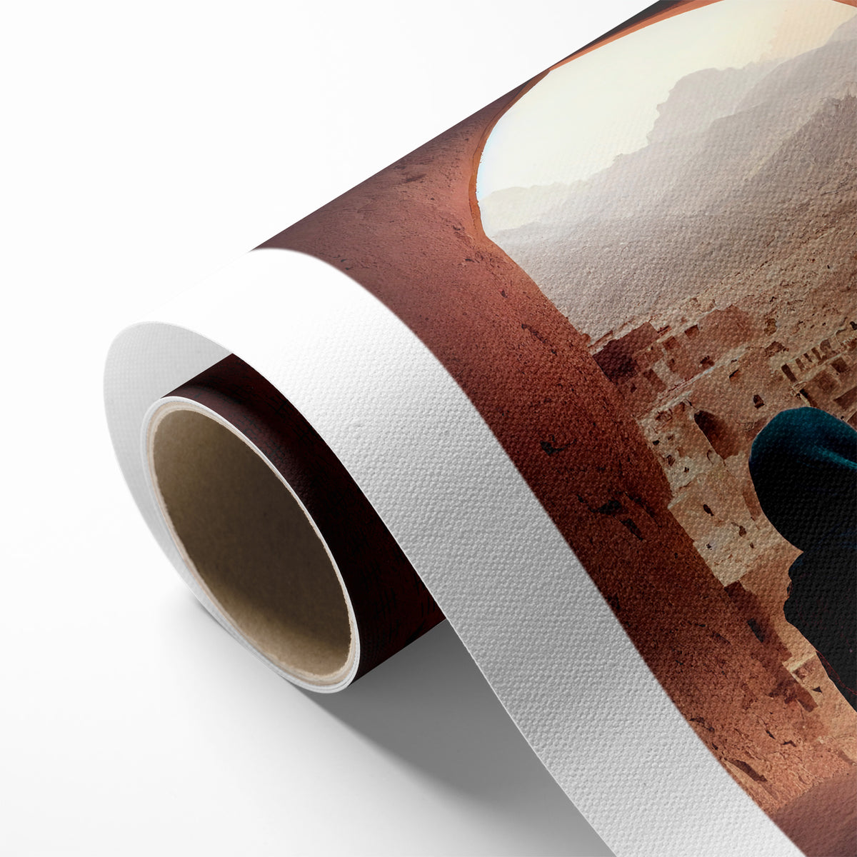 Afghan Woman in Ancient City Wall Art – Afghan Cultural Canvas Prints
