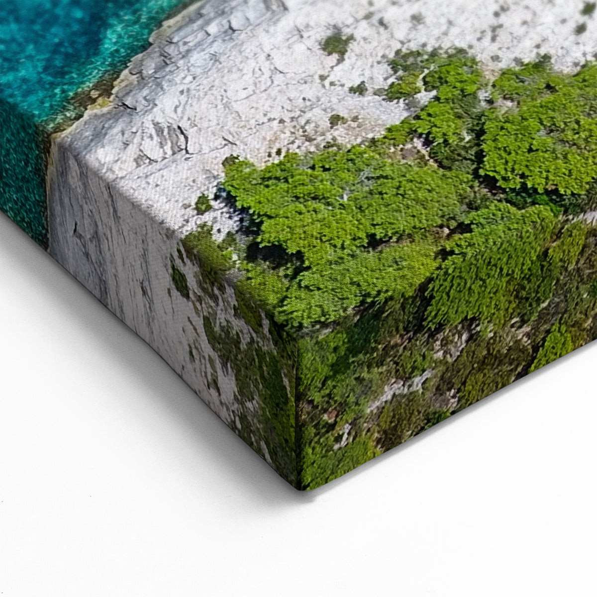 Adriatic Coast Art - Aerial View of Croatian Cove Print