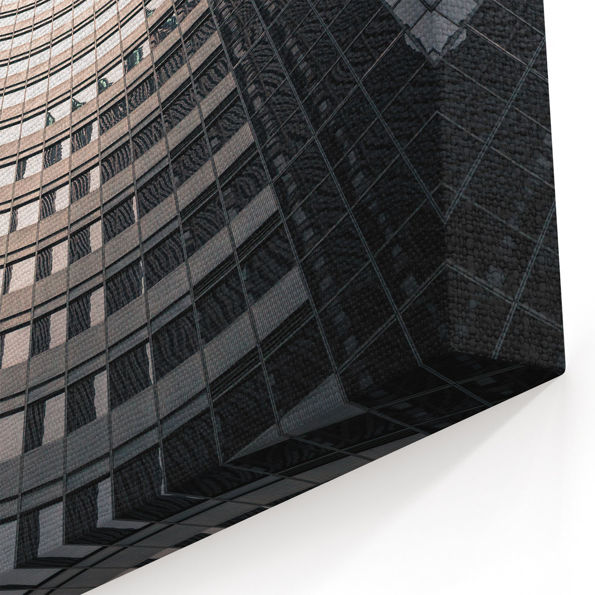 London Skyline Art - Modern Skyscraper Reflection in Glass Facade
