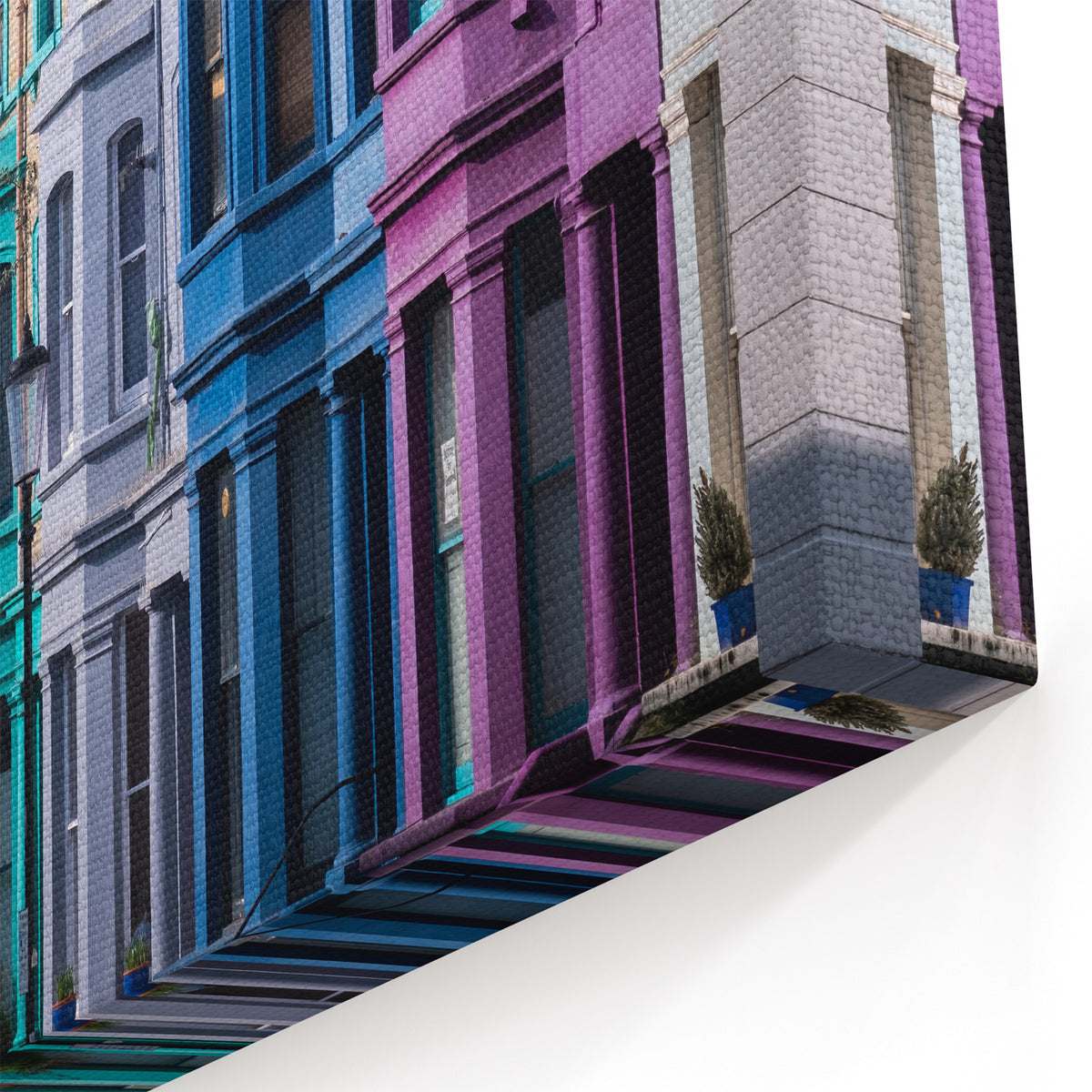 London Photography Art - Colorful Notting Hill Row Houses Print