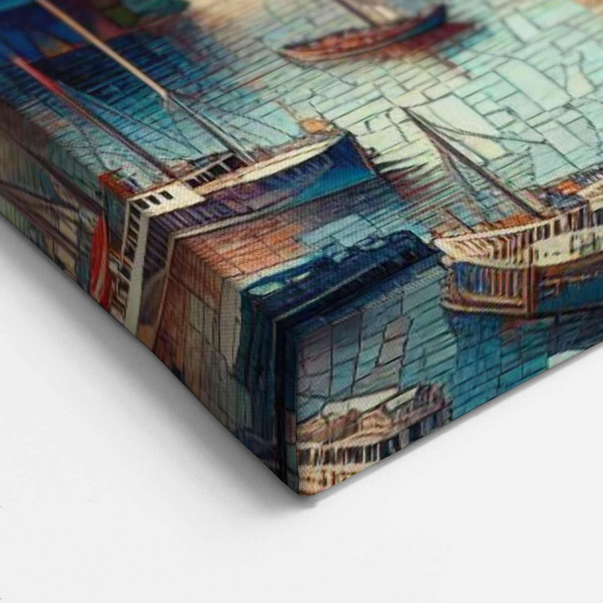 London Themed Wall Decor - Mosaic Art of Big Ben and Thames River