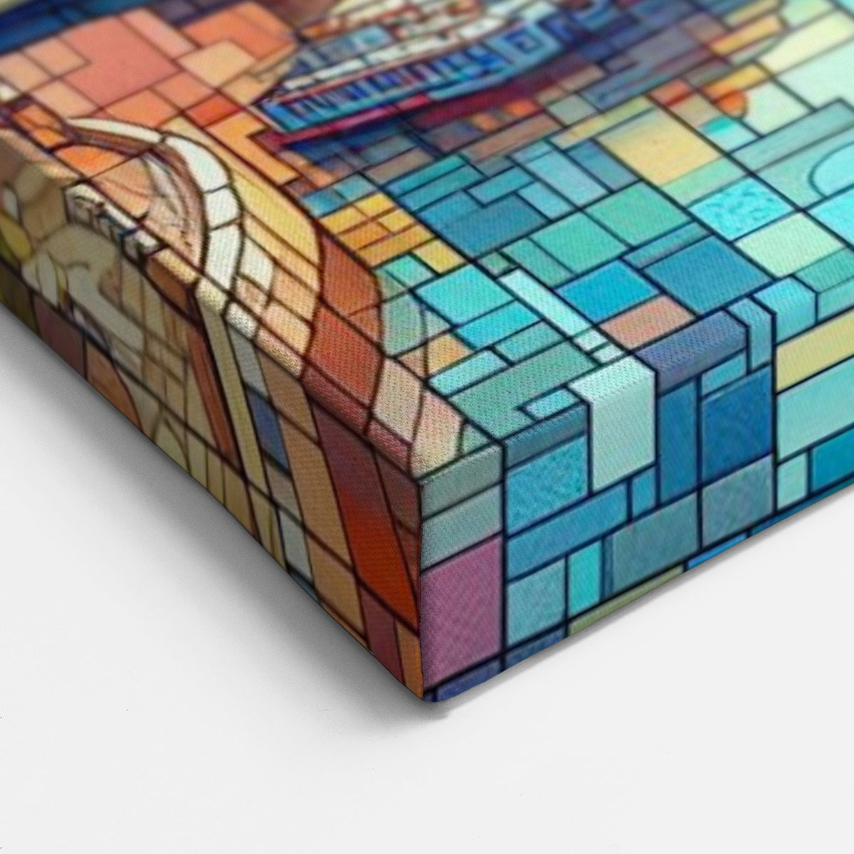 London Skyline Art - Colorful Abstract Cityscape