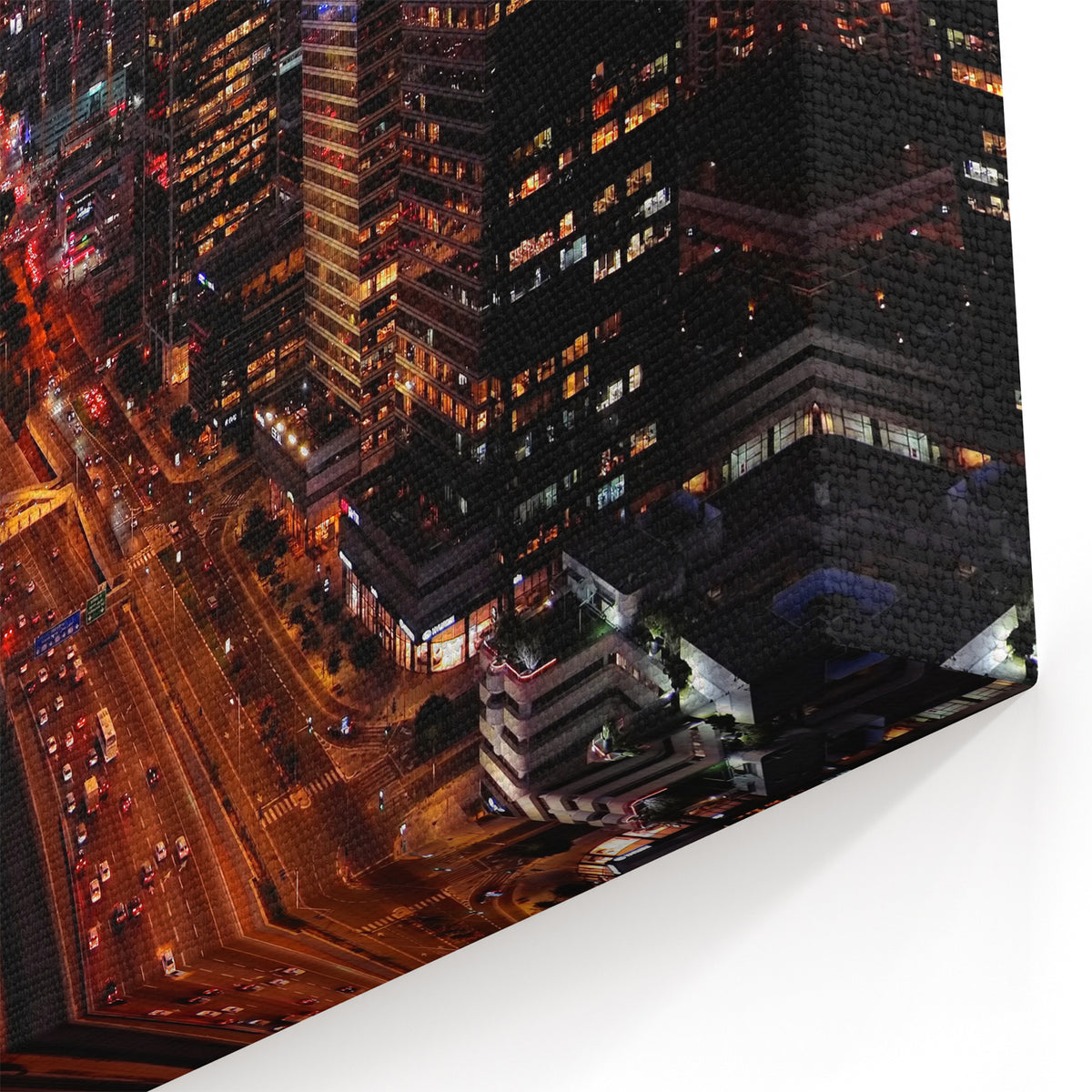 Night Cityscape of Tel Aviv - Vibrant Skyline Wall Art Print
