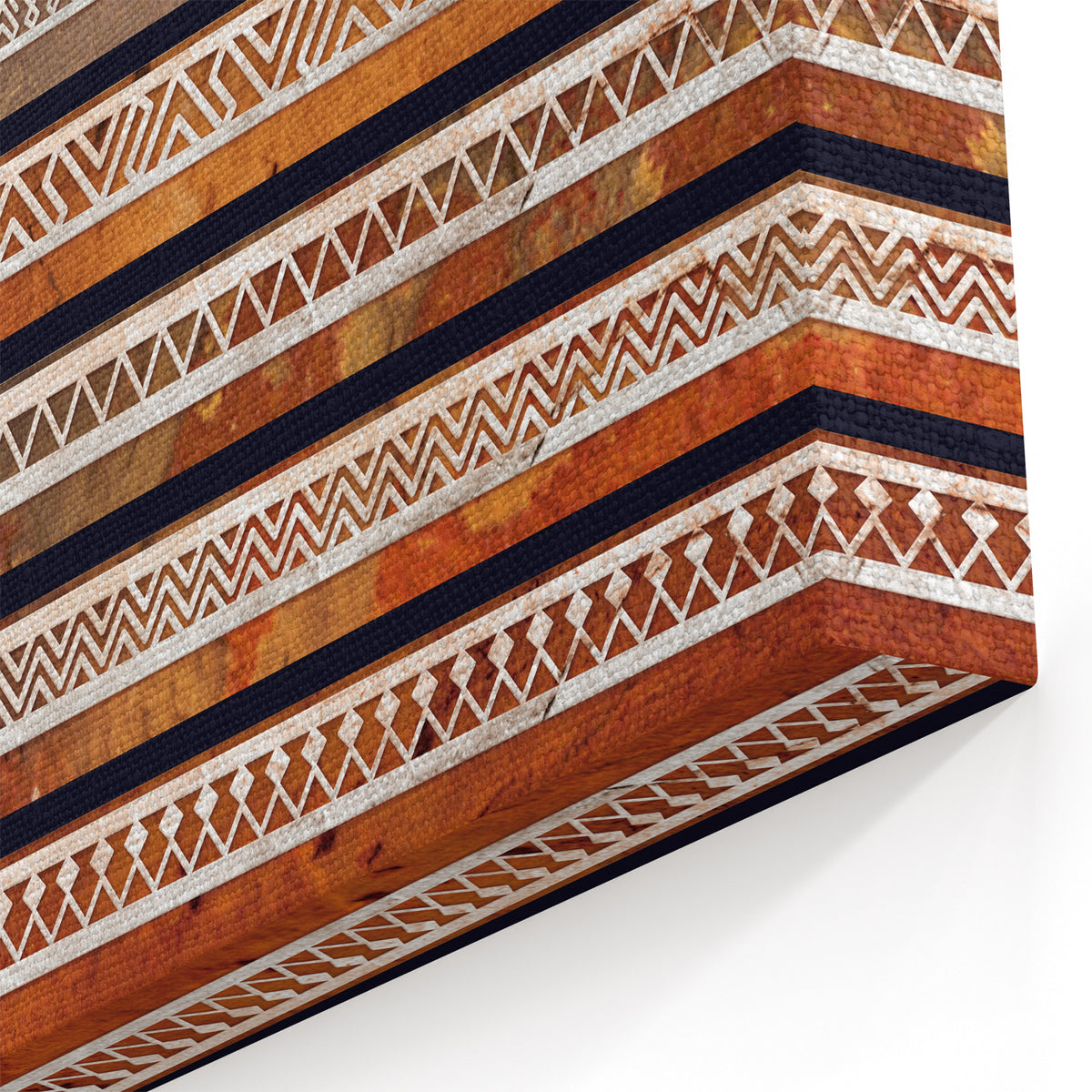 Omani Tribal Pattern Wall Art – Elegant Arabian Peninsula Canvas Print