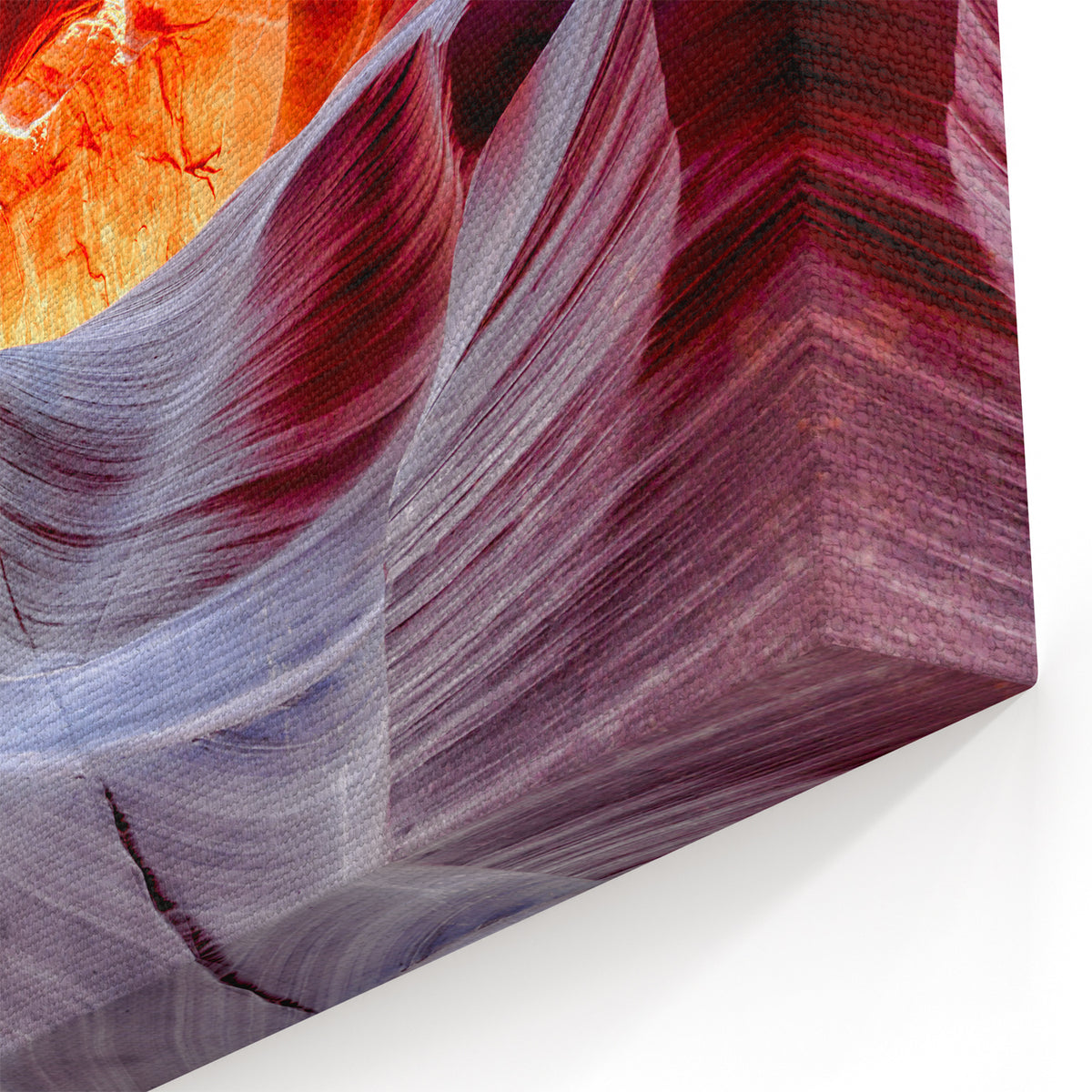 Majestic Antelope Canyon Wall Art - Red and Purple Arizona Canyon Print
