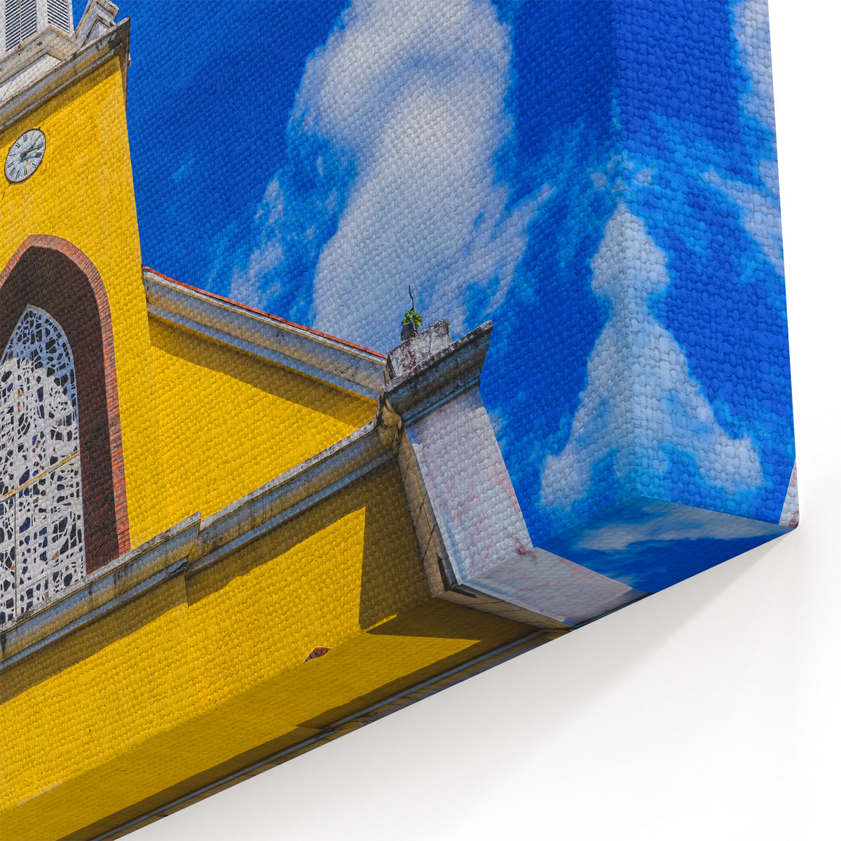 Tahiti Island Church Canvas - French Polynesia Art