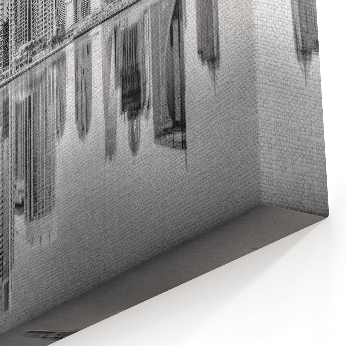 Dubai Black and White Art - Stunning Dubai Canvas Prints Featuring Skyline Reflections