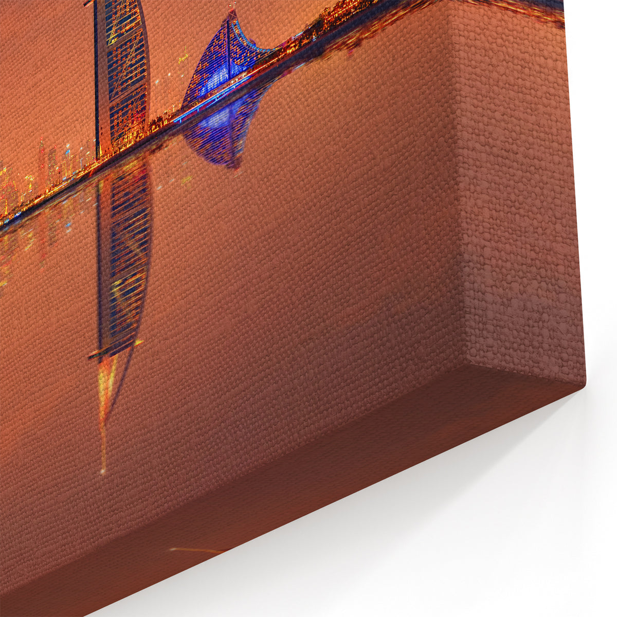 Dubai Skyline Reflection Art - Stunning Canvas Prints Featuring Burj Al Arab and Burj Khalifa