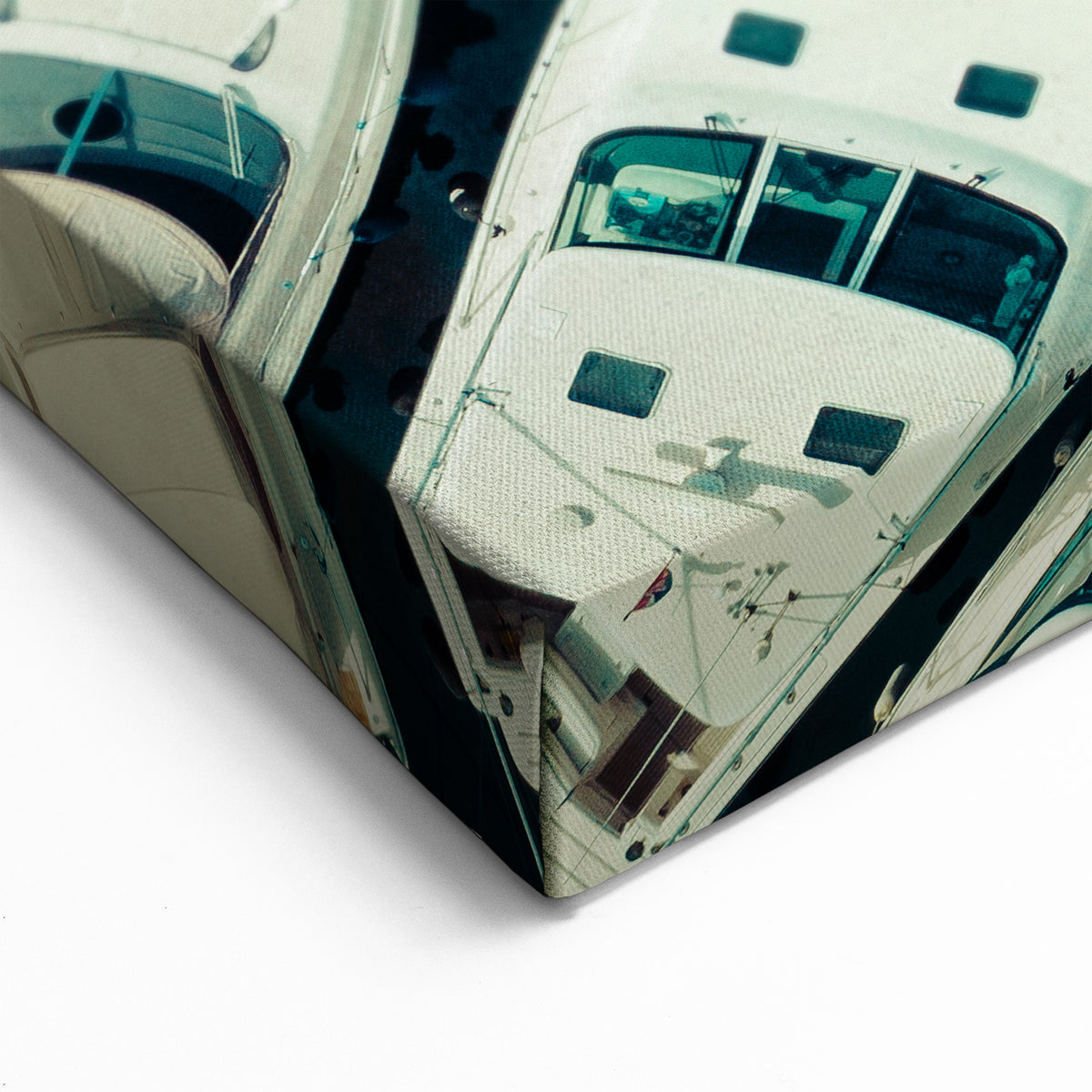 Dubai Marina Yachts Art - Stunning Aerial Canvas Prints Featuring Luxury Boats