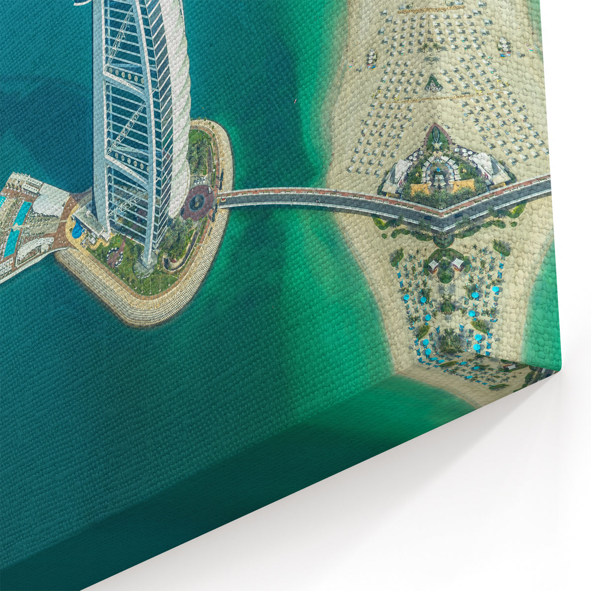 Burj Al Arab Wall Art - Iconic Dubai Luxury Hotel Canvas Prints for Sale