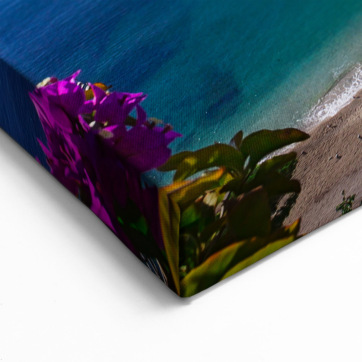 French Riviera Art - Scenic Cote d'Azur Mediterranean Coastline Wall Decor
