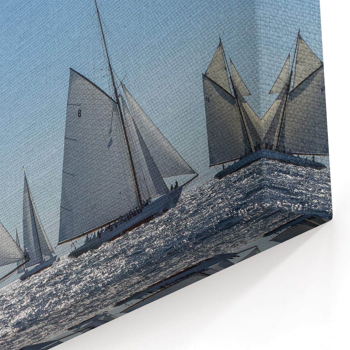 Cote d'Azur Posters - Mediterranean Sailing Boats in French Riviera