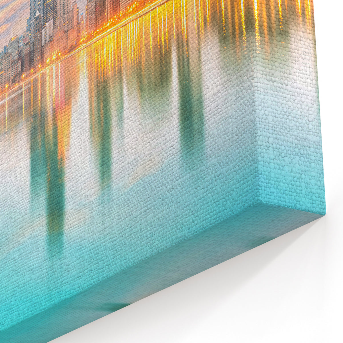 Chicago Wall Art Prints - Bright Skyline and Lake Michigan Reflection